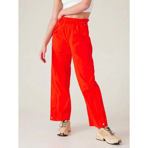 Athleta Trekkie Parachute Pants Size 6 Vermilion Orange Athleisure Outdoor‎ NWT